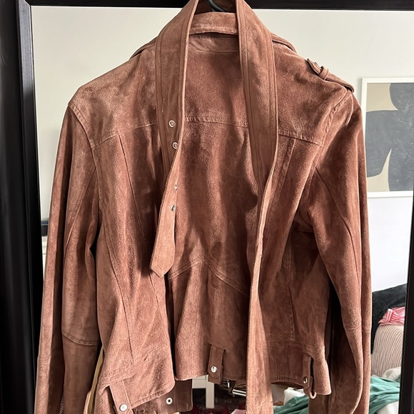 Blank NYC Suede Leather Jacket - Blush - Picture 4 of 7